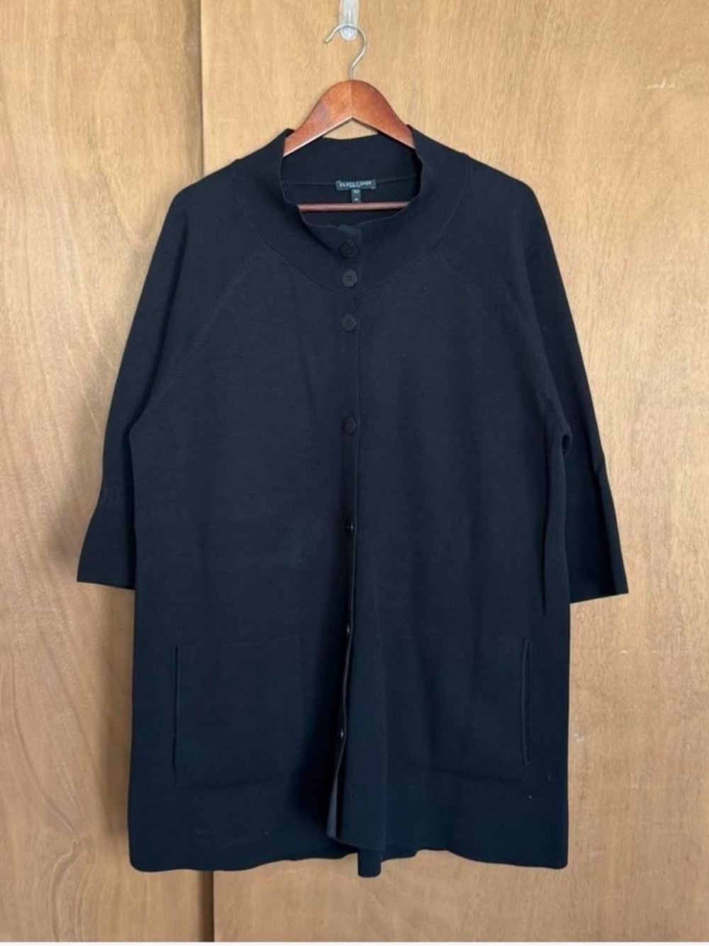 Eileen Fisher Silk Cotton Interlock Jacket size 2X. - Picture 2 of 8
